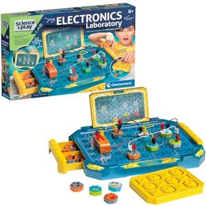 Clementoni - Science & Play: Electronic Lab Kit for Kids, Educational STEM Experiment Set for Learning Electronics and Circuitry, Build, Experiment, and Discover Science in a Fun Way (8+ Years) Clementoni - Science & Play: Electronic Lab Kit for Kids, Educational STEM Experiment Set for Learning Electronics and Circuitry, Build, Experiment, and Discover Science in a Fun Way (8+ Years)