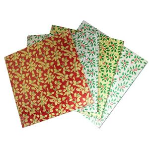 Creative Labs XSD10 Unwrapped Square Holly Print Foil Wrapped Cake Drum 10"-5 Pcs Creative Labs XSD10 Unwrapped Square Holly Print Foil Wrapped Cake Drum 10"-5 Pcs