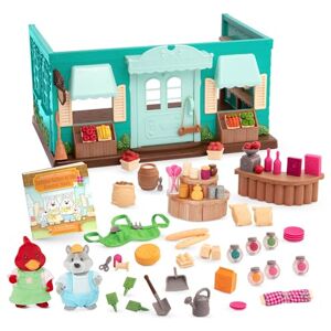 Li'l Woodzeez – Pass – the – Pasta Restaurant Playset – 41 Pieces Dollhouse Set with Table, Benches, Food & Accessories for Imaginative Roleplay – Compatible with Figurines 3+ Years Li'l Woodzeez – Pass – the – Pasta Restaurant Playset – 41 Pieces Dollhouse Set with Table, Benches, Food & Accessories for Imaginative Roleplay – Compatible with Figurines 3+ Years