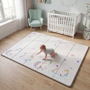 Liberty House Toys Reversible Baby & Toddler Play Mat – Unicorn & Moon and Stars, Extra thick 1.3cm Comfort Foam, Antislip Texture, Waterproof, 200 x 150cm Liberty House Toys Reversible Baby & Toddler Play Mat – Unicorn & Moon and Stars, Extra thick 1.3cm Comfort Foam, Antislip Texture, Waterproof, 200 x 150cm