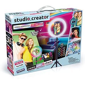 Studio Creator Video Maker Kit LED Deluxe, 5m LED Light Strip, LED Ring Light + Tripod, XL Green Screen, TikTok/Youtube/Influencers. For Ages 8+ Studio Creator Video Maker Kit LED Deluxe, 5m LED Light Strip, LED Ring Light + Tripod, XL Green Screen, TikTok/Youtube/Influencers. For Ages 8+