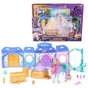 Unicorn Academy , Starglow Fountain & Stable Playset with Wildstar, Lights and Sounds, 24 Accessories, Dolls and Unicorn Toys for Girls Aged 4 and up Unicorn Academy , Starglow Fountain & Stable Playset with Wildstar, Lights and Sounds, 24 Accessories, Dolls and Unicorn Toys for Girls Aged 4 and up