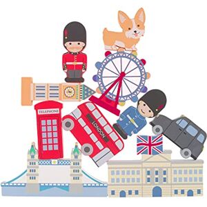 ORANGE TREE Wooden Stacking Toys Balancing Toy with London Bus, Big Ben, Buckingham Palace, Black Cab and more Wooden Toys for 1 Year Old, Toddler Toys Early Development & Activity Toys by Toys ORANGE TREE Wooden Stacking Toys Balancing Toy with London Bus, Big Ben, Buckingham Palace, Black Cab and more Wooden Toys for 1 Year Old, Toddler Toys Early Development & Activity Toys by Toys