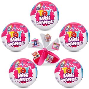 Mini Brands 5 Pack Toys Series 2 by ZURU, Surprise Collectable Minis in Blind Packaging, Iconic Toys-Themed Miniatures, Great Gifts for Girls and Kids Mini Brands 5 Pack Toys Series 2 by ZURU, Surprise Collectable Minis in Blind Packaging, Iconic Toys-Themed Miniatures, Great Gifts for Girls and Kids