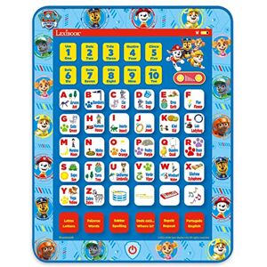 Lexibook , Paw Patrol, Educational Bilingual Interactive Learning Tablet, Toy to learn alphabet letters numbers words spelling and music, English/Portuguese, Blue, JCPAD002PAi4 Lexibook , Paw Patrol, Educational Bilingual Interactive Learning Tablet, Toy to learn alphabet letters numbers words spelling and music, English/Portuguese, Blue, JCPAD002PAi4