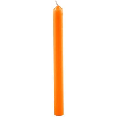 CERERIA DI GIORGIO - Orange Cylindrical Candles - 12 pcs CERERIA DI GIORGIO - Orange Cylindrical Candles - 12 pcs