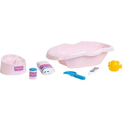 Theo Klein 1647 Princess Coralie Bath Tub Set I For Dolls up to 35 cm Height I Lots of Bath and Body Care Accessories I Dimensions of Bath: 41 cm x 11 cm x 23.5 cm Theo Klein 1647 Princess Coralie Bath Tub Set I For Dolls up to 35 cm Height I Lots of Bath and Body Care Accessories I Dimensions of Bath: 41 cm x 11 cm x 23.5 cm