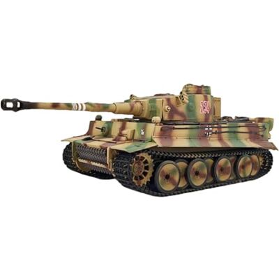 PizazzToy RC Tank Model, 1/16 Scale 2.4G German Tiger L Full-Proportional Remote Control Heavy-Duty Tank with Simulated Sound, Smoke and Lights, In-Place Rotation (RTR/Upgraded Version) PizazzToy RC Tank Model, 1/16 Scale 2.4G German Tiger L Full-Proportional Remote Control Heavy-Duty Tank with Simulated Sound, Smoke and Lights, In-Place Rotation (RTR/Upgraded Version)