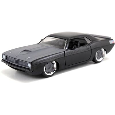 Jada 1972 Plymouth Barracuda 97206, "Fast and Furious, Schwarz, 1:32 Die Cast Jada 1972 Plymouth Barracuda 97206, "Fast and Furious, Schwarz, 1:32 Die Cast