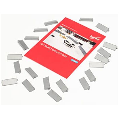 Herpa 536165 Miniature Aviation Jet Blast Deflectors Herpa 536165 Miniature Aviation Jet Blast Deflectors