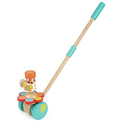 Hape E0341 Dancing Butterflies Push and Pull Along Wooden Toy, 56.5 x 14.8 x 16.1 cm Hape E0341 Dancing Butterflies Push and Pull Along Wooden Toy, 56.5 x 14.8 x 16.1 cm