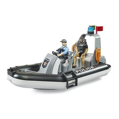 Bruder 62733 Bworld Police Dinghy with Policemen, Divers & Accessories 1:16 Rescue Service Use Lifeguard Police Boat Water Toy Bruder 62733 Bworld Police Dinghy with Policemen, Divers & Accessories 1:16 Rescue Service Use Lifeguard Police Boat Water Toy