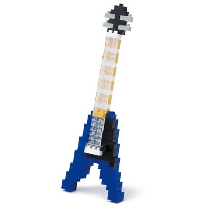 nanoblock NAN-NBC095 Electric Guitar Toy, Blue nanoblock NAN-NBC095 Electric Guitar Toy, Blue