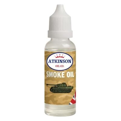 Atkinson Oil Co. Smoke Oil 10ml Model Smoke Fluid RC Tanks, Model Trains, Locomotives, Compatible Hobby Smoke Units, Precision Smoke Generator Oil Atkinson Oil Co. Smoke Oil 10ml Model Smoke Fluid RC Tanks, Model Trains, Locomotives, Compatible Hobby Smoke Units, Precision Smoke Generator Oil