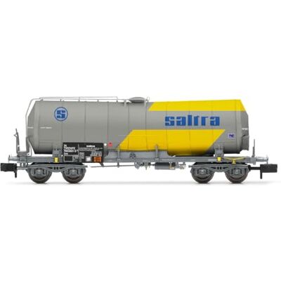 Renfe Hn6628 4-Axle Tank Wagon - Cianhidric Acid Transport - Yellow Grey Renfe Hn6628 4-Axle Tank Wagon - Cianhidric Acid Transport - Yellow Grey