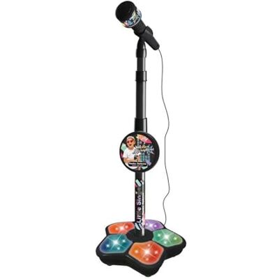 Oxxggkao Fun Interactive Kids Singing Microphone with Stand LED Stage Effects for Party Entertainment and Creative Activities Microphone Props Oxxggkao Fun Interactive Kids Singing Microphone with Stand LED Stage Effects for Party Entertainment and Creative Activities Microphone Props