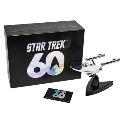 Corgi Diecast Spaceships CC96610S Star Trek USS Enterprise NCC-1701 60th Anniversary Limited Edition Chrome Plated, Spaceship Toy Model, Collectible Space Toys for Adults Corgi Diecast Spaceships CC96610S Star Trek USS Enterprise NCC-1701 60th Anniversary Limited Edition Chrome Plated, Spaceship Toy Model, Collectible Space Toys for Adults