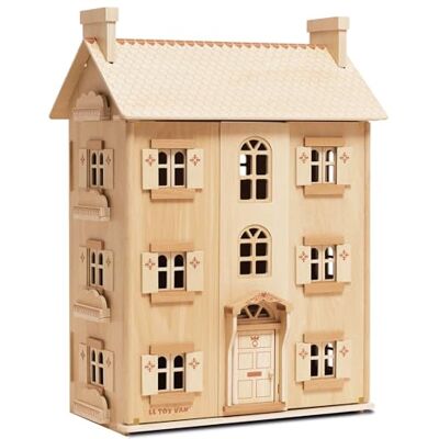 Le Toy Van The Original Natural Wooden Dolls House – FSC® Certified Eco-Friendly 4-Storey Dollhouse – Plastic-Free Pretend Play Toy for Kids – Timeless Heirloom Design Le Toy Van The Original Natural Wooden Dolls House – FSC® Certified Eco-Friendly 4-Storey Dollhouse – Plastic-Free Pretend Play Toy for Kids – Timeless Heirloom Design