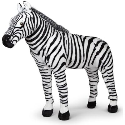 Melissa & Doug Giant Striped Zebra Lifelike Stuffed Animal (Nearly 3 feet Tall) Melissa & Doug Giant Striped Zebra Lifelike Stuffed Animal (Nearly 3 feet Tall)