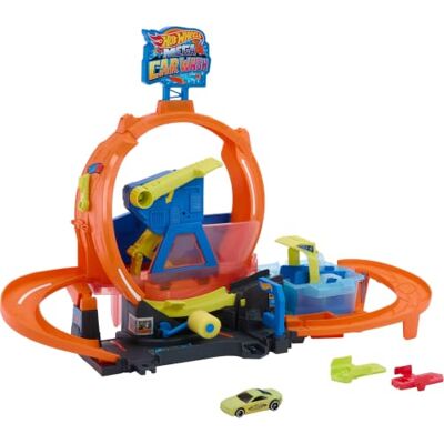 Hot Wheels City Mega Loop Car Wash Playset & Color Shifters Vehicle Hot Wheels City Mega Loop Car Wash Playset & Color Shifters Vehicle