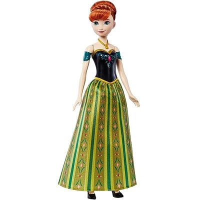Mattel Disney Frozen Toys, Singing Anna Doll in Signature Clothing, Sings “For the First Time in Forever” from the Disney Movie Frozen, Gifts for Kids, HMG41 Mattel Disney Frozen Toys, Singing Anna Doll in Signature Clothing, Sings “For the First Time in Forever” from the Disney Movie Frozen, Gifts for Kids, HMG41