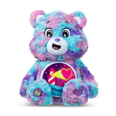 Basic Fun Care Bears 35cm Colour Splash Plush – Loveshine Bear Eco-Friendly Soft Toy with Bright Belly Badge – Vibrant Collectible for Kids & Fans Basic Fun Care Bears 35cm Colour Splash Plush – Loveshine Bear Eco-Friendly Soft Toy with Bright Belly Badge – Vibrant Collectible for Kids & Fans
