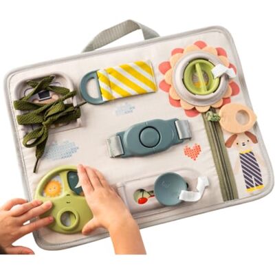 Taf Toys Activity Snap n Learn Busy Board. Montessori Toy with Educational Toddler Activities to Develop Fine Motor & Problem Solving Skills Learning Sensory Travel Toy. Suitable for Children 18m+ Taf Toys Activity Snap n Learn Busy Board. Montessori Toy with Educational Toddler Activities to Develop Fine Motor & Problem Solving Skills Learning Sensory Travel Toy. Suitable for Children 18m+