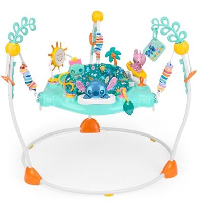 Bright Starts Disney Stitch Little Ohana Baby Activity Jumperoo with Interactive Toys, Activity Centre, Lights & Music with Stitch, Angel & Scrump, 6-12 Months (Blue) Bright Starts Disney Stitch Little Ohana Baby Activity Jumperoo with Interactive Toys, Activity Centre, Lights & Music with Stitch, Angel & Scrump, 6-12 Months (Blue)