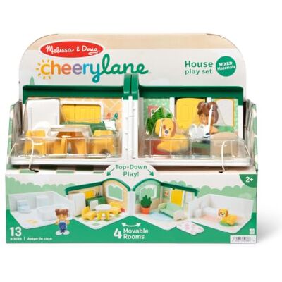 Melissa & Doug Cheery Lane Modular Play House, Wooden Play Set Melissa & Doug Cheery Lane Modular Play House, Wooden Play Set