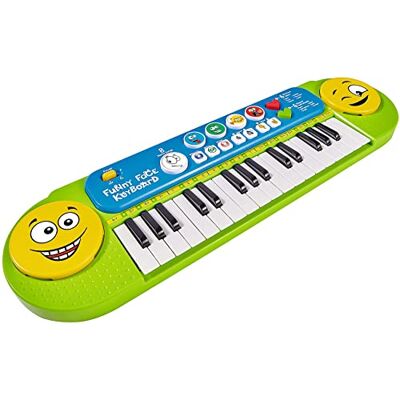 Simba 106834250 My Music World Funny Keyboard, 32 Keys, 8 Demos, 6 Rhythms, 4 Funny Sounds, 51 x 14 cm, from 3 Years Simba 106834250 My Music World Funny Keyboard, 32 Keys, 8 Demos, 6 Rhythms, 4 Funny Sounds, 51 x 14 cm, from 3 Years