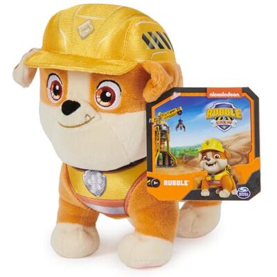 Rubble & Crew , Premium Stuffed Animals, 17.7-cm Charger Plush Toy in Construction Uniform, Kids’ Toys for Boys & Girls Aged 3 and up Rubble & Crew , Premium Stuffed Animals, 17.7-cm Charger Plush Toy in Construction Uniform, Kids’ Toys for Boys & Girls Aged 3 and up