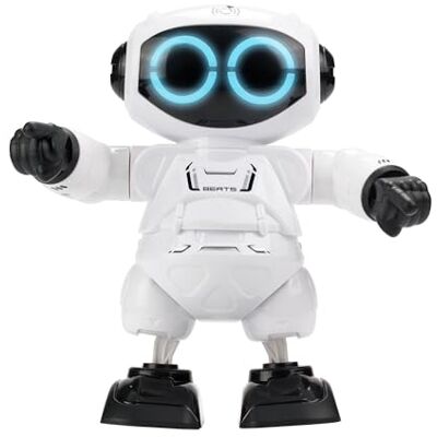 SilverLit YCOO Robo Beats, , Remote Control Robot Toy for Kids, Tap to Dance, Touch Button Articulate Arms and Speaker, RC Electric Toy with LED Eyes, 18.5cm Tall. for Boys and Girls SilverLit YCOO Robo Beats, , Remote Control Robot Toy for Kids, Tap to Dance, Touch Button Articulate Arms and Speaker, RC Electric Toy with LED Eyes, 18.5cm Tall. for Boys and Girls