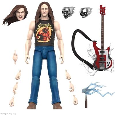 SUPER7 ULTIMATES! Cliff Burton (Superhero Poster) 7" Action Figure with Accessories Heavy Metal Collectibles and Retro Toys SUPER7 ULTIMATES! Cliff Burton (Superhero Poster) 7" Action Figure with Accessories Heavy Metal Collectibles and Retro Toys