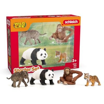 Schleich Wild Life 4Pc Wild Life Asia Starter Set Kids 3+ 42736 Wild Animal Figurine, Realistic Animal Toys, Safari Toy for Boys and Girls, Screen-Free Imaginative Pretend Play, Montessori Schleich Wild Life 4Pc Wild Life Asia Starter Set Kids 3+ 42736 Wild Animal Figurine, Realistic Animal Toys, Safari Toy for Boys and Girls, Screen-Free Imaginative Pretend Play, Montessori