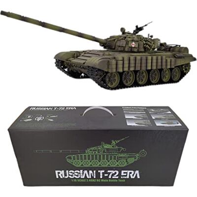 BAUBAUPLAY 1/16 Scale Remote Control Military Tank Model, 2.4G T72 RC Main Battle Tank With Lights & Sounds, Vehicle Toy for Adult BAUBAUPLAY 1/16 Scale Remote Control Military Tank Model, 2.4G T72 RC Main Battle Tank With Lights & Sounds, Vehicle Toy for Adult