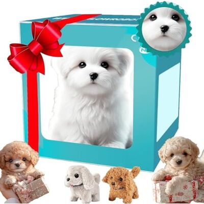 AngloCrate 2025 New My Realistic Robot Puppy, An Interactive Puppy Toy That Can Walk, Bark And Wag Its Tail An Adult Robot Dog That Behaves Like A Real Dog, And Plush Toys For Boys And Girls(White) AngloCrate 2025 New My Realistic Robot Puppy, An Interactive Puppy Toy That Can Walk, Bark And Wag Its Tail An Adult Robot Dog That Behaves Like A Real Dog, And Plush Toys For Boys And Girls(White)
