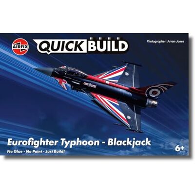 Airfix J6059 QUICKBUILD Eurofighter Typhoon, Model Kit Quickbuild Aircraft, No Glue Construction Toy, for Kids 6+ Airfix J6059 QUICKBUILD Eurofighter Typhoon, Model Kit Quickbuild Aircraft, No Glue Construction Toy, for Kids 6+