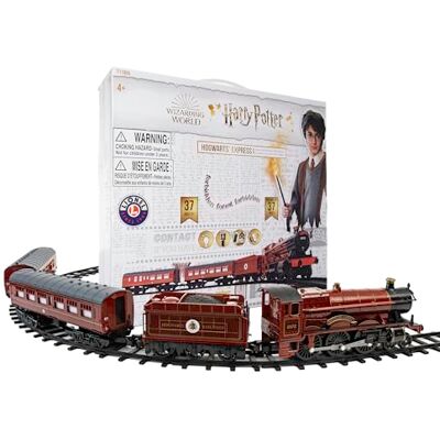 Lionel Harry Potter Hogwarts Express Mini Model Train Set, Ideal for Christmas and The Holidays, For Ages 4+, Motorised Toy Train Set, Red Lionel Harry Potter Hogwarts Express Mini Model Train Set, Ideal for Christmas and The Holidays, For Ages 4+, Motorised Toy Train Set, Red