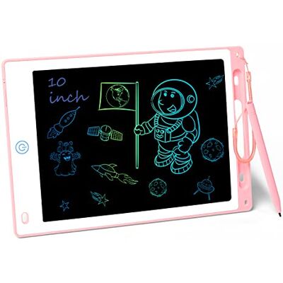 Vicloon LCD Writing Tablet, 10 Inch Colorful Drawing Board Digital eWriter Electronic Graphics Tablet, Kids Doodle & Scribble Boards Handwriting Drawing Pad Lock-Key Learning Writing Board for Kids Vicloon LCD Writing Tablet, 10 Inch Colorful Drawing Board Digital eWriter Electronic Graphics Tablet, Kids Doodle & Scribble Boards Handwriting Drawing Pad Lock-Key Learning Writing Board for Kids