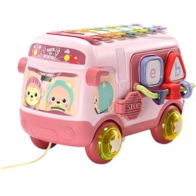 CAZSTYK Bus Shape Percussion Instruments Learning Toy, Red bean, A Shape Learning, Educational Gifts, Interactive Baby Xylophone, Fine Motor Training, New Year Gifts CAZSTYK Bus Shape Percussion Instruments Learning Toy, Red bean, A Shape Learning, Educational Gifts, Interactive Baby Xylophone, Fine Motor Training, New Year Gifts