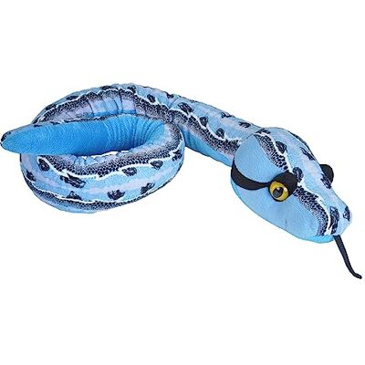 WILD REPUBLIC Snake Plush, Snake Stuffed Animal, Plush Toy, Gifts Kids, Slipstream Blue, 54 Inches WILD REPUBLIC Snake Plush, Snake Stuffed Animal, Plush Toy, Gifts Kids, Slipstream Blue, 54 Inches