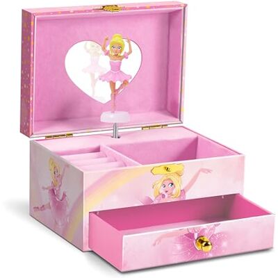 CRAZE Ballerina Music Box Children Girl Jewellery Box with Spinning Dancer and Melody – Musical jewelry box, Optimal for 5 Year Old Girl and more CRAZE Ballerina Music Box Children Girl Jewellery Box with Spinning Dancer and Melody – Musical jewelry box, Optimal for 5 Year Old Girl and more