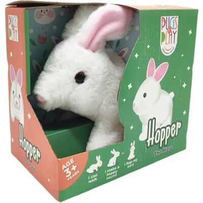 Pugs At Play Hopper Jumping Rabbit Interactive Plush Toy – Soft Electronic Animal That Moves and Makes Sounds, for Toddlers and Kids Pugs At Play Hopper Jumping Rabbit Interactive Plush Toy – Soft Electronic Animal That Moves and Makes Sounds, for Toddlers and Kids