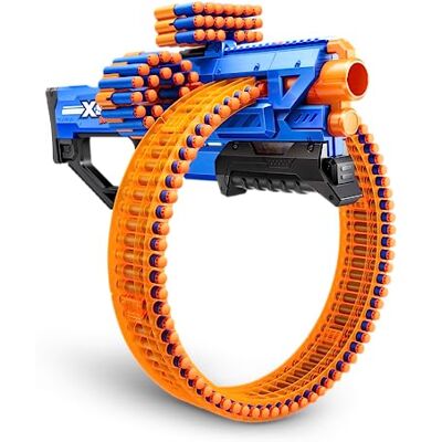 XSHOT Insanity Mad Mega Barrel by ZURU 72 Darts, Air Pocket Technology, Rotating Barrel, Outdoor Toy for Boys, Girls, Teens and Adults XSHOT Insanity Mad Mega Barrel by ZURU 72 Darts, Air Pocket Technology, Rotating Barrel, Outdoor Toy for Boys, Girls, Teens and Adults