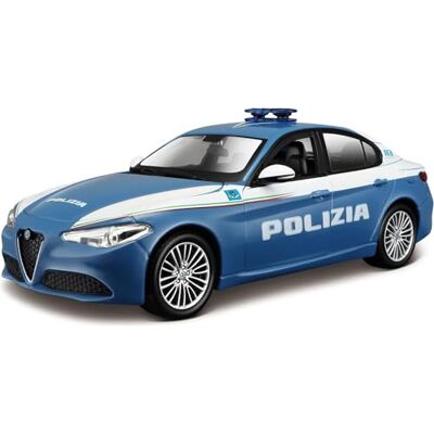 Bburago Police Car Realistic 1:24 Scale Model (Random Selection from Available Models), Officially Licensed by the Police and Car Manufacturers, Recommended Age 3+ Years Bburago Police Car Realistic 1:24 Scale Model (Random Selection from Available Models), Officially Licensed by the Police and Car Manufacturers, Recommended Age 3+ Years