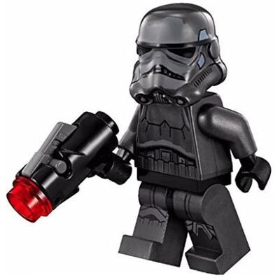 Lego Star Wars Shadow Stormtrooper Minifigure with Blaster from 75079. Lego Star Wars Shadow Stormtrooper Minifigure with Blaster from 75079.
