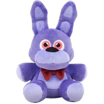 Jazwares Five Nights At Freddy's Classic Bonnie Plush 8-Inch Stuffie with Soft Material and Glow-In-The-Dark Eyes Jazwares Five Nights At Freddy's Classic Bonnie Plush 8-Inch Stuffie with Soft Material and Glow-In-The-Dark Eyes