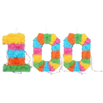 Fax Potato 100th Birthday Pop-Out Piñata with Blindfold Fillable Colorful Rainbow Pinata Lightweight Cardboard Party Decoration Pack Game Set for Birthdays, Anniversary Fax Potato 100th Birthday Pop-Out Piñata with Blindfold Fillable Colorful Rainbow Pinata Lightweight Cardboard Party Decoration Pack Game Set for Birthdays, Anniversary