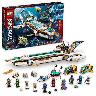 Lego NINJAGO Hydro Bounty 71756 Building Kit; Submarine Toy Featuring NINJAGO Kai and Lloyd; New 2021 (1,159 Pieces), Multicolor, Standard Lego NINJAGO Hydro Bounty 71756 Building Kit; Submarine Toy Featuring NINJAGO Kai and Lloyd; New 2021 (1,159 Pieces), Multicolor, Standard