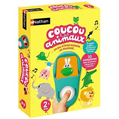 NATHAN Hello the Animals Sound and Musical Awakening Game 20 Rhymes to Listen to Electronic Educational Game 3 Modes Discovery, Questions, Listening From 2 years old NATHAN Hello the Animals Sound and Musical Awakening Game 20 Rhymes to Listen to Electronic Educational Game 3 Modes Discovery, Questions, Listening From 2 years old